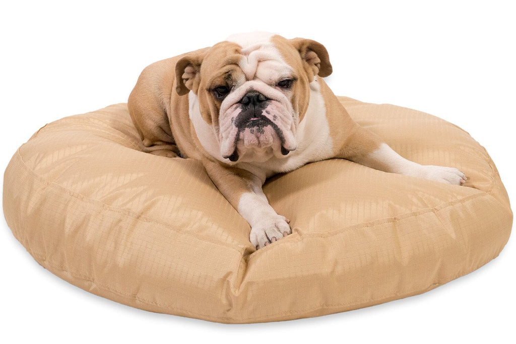 Tough Rip-Stop™ Round Pillow Dog Bed - Seasonal Colors