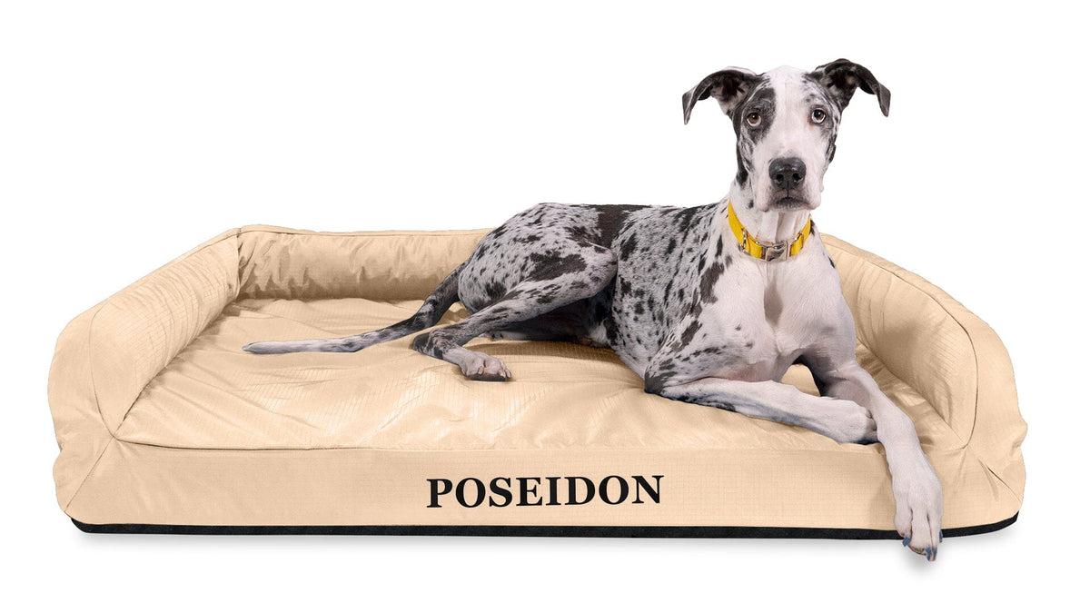 Tough RipStop™ Rectangle Bolster Orthopedic Dog Bed K9 Ballistics