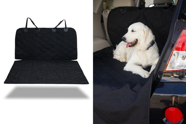 K9 Ballistics Tough Rip-Stop Dog Back Car Seat Cover, Black / Large (54x58) 9819